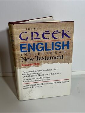 Greek-English Interlinear New Testament Bible | Hardcover w/Jacket |Gift Quality